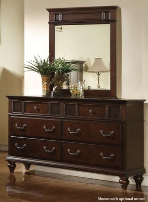 Sidney Dresser with 6 Drawers in Dark Cherry - 202063