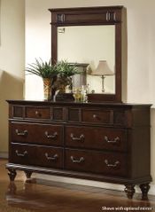 Sidney Dresser with 6 Drawers in Dark Cherry - 202063