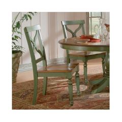 Sidney Green / Light Cherry Side Chair - Set of 2 - Largo - LARGO-ST-D136-41