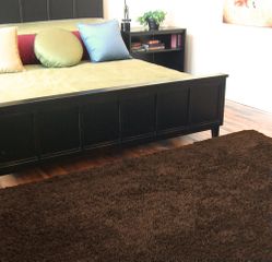 Silky Shag Rug - 5' x 8' - Coffee Bean - AMB0650-0058