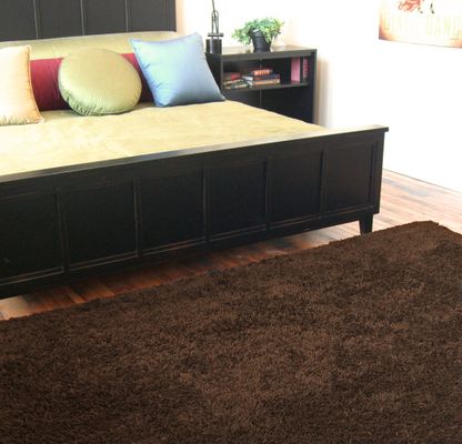 Silky Shag Rug - 8' x 10' - Coffee Bean - AMB0650-0810