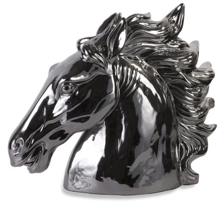 Silver Stallion Bust - IMAX - 34044