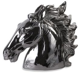 Silver Stallion Bust - IMAX - 34044
