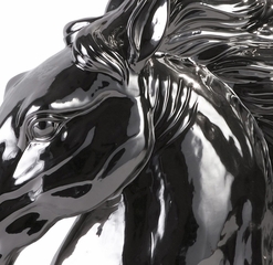 Silver Stallion Bust - IMAX - 34044