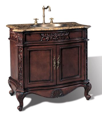 Sink Chest in Dark Brown Cherry - P5405-03A
