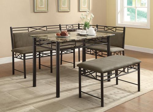 Slater 3-Piece Corner Nook Dining Set - 130040
