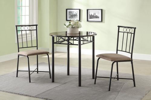 Slater 3-Piece Faux Marble Top Table Set - 130041