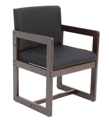 Sled Base with Arms Chair - ROF-B61715-MWBK