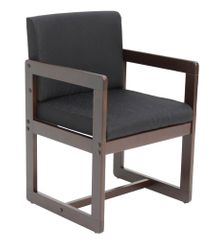 Sled Base with Arms Chair - ROF-B61715-MWBK