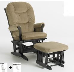 Sleigh Multiposition Glider and Ottoman Combo - Dutailier - C01-81A