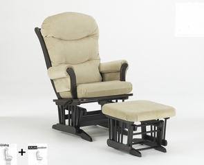 Sleigh Multiposition Glider and Ottoman Combo - Dutailier - C01-81A