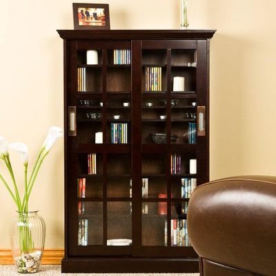 Sliding Door Media Cabinet - Holly and Martin