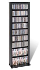 Slim Barrister Tower in Black - Prepac Furniture - BMB-0400