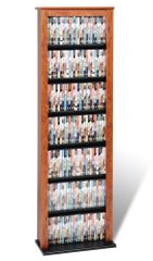 Slim Barrister Tower in Cherry/Black - Prepac Furniture - CMB-0400