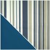 Slipcover for Twin Size E-Frame in Newport Blue - Deco Pleated - 33-1413-637