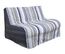 Slipcover for Twin Size E-Frame in Newport Blue - Deco Pleated - 33-1413-637