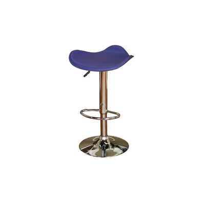 Sloan Adjustable Bar Stool with Blue Cushion - American Hertiage - AH-130877BLU