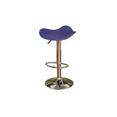 Sloan Adjustable Bar Stool with Blue Cushion - American Hertiage - AH-130877BLU