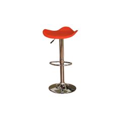 Sloan Adjustable Bar Stool with Red Cushion - American Hertiage - AH-130877RD