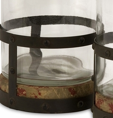Sloan Lidded Canisters (Set of 2) - IMAX - 56355-2