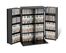 Small Locking Media Storage Cabinet with Shaker Doors in Black - Prepac Furniture - BLS-0192