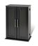 Small Locking Media Storage Cabinet with Shaker Doors in Black - Prepac Furniture - BLS-0192