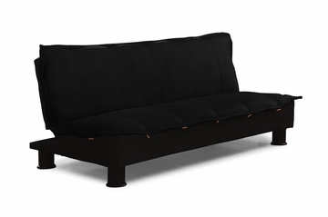 Sofa Bed Convertible in Black - Charmaine - SA-CHN-D2-BK