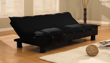 Sofa Bed Convertible in Black - Charmaine - SA-CHN-D2-BK