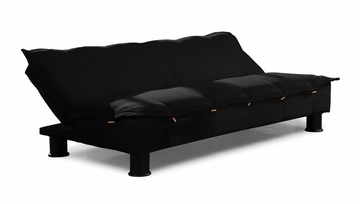 Sofa Bed Convertible in Black - Charmaine - SA-CHN-D2-BK