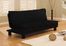 Sofa Bed Convertible in Black - Charmaine - SA-CHN-D2-BK