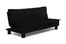 Sofa Bed Convertible in Black - Charmaine - SA-CHN-D2-BK