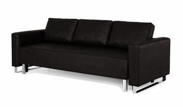Sofa Bed Convertible in Dark Brown - Lincoln Park - BA-LCP-FA-DB