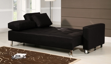 Sofa Bed Convertible in Dark Brown - Lincoln Park - BA-LCP-FA-DB