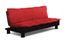 Sofa Bed Convertible in Red - Charmaine - SA-CHN-D2-RD