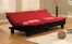 Sofa Bed Convertible in Red - Charmaine - SA-CHN-D2-RD