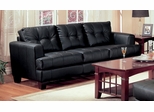 Sofa in Black Leather - Coaster