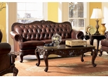 Sofa in Brown Tri-Tone Leather - Coaster