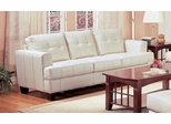 Sofa in Cream Leather - Coaster