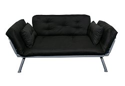 Sofa / Lounger with All-Black Cover - Mali Collection - 55-6118-BLK