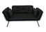 Sofa / Lounger with All-Black Cover - Mali Collection - 55-6118-BLK