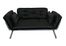 Sofa / Lounger with All-Black Cover - Mali Collection - 55-6118-BLK