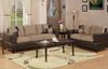 Sofa / Loveseat Set in Hazelnut - F7595