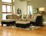 Sofa Sectional Set in Brown Bella Microfiber / Bi-cast Vinyl - 9838BR-SET