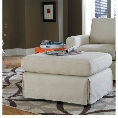 Sofab Lily Ottoman in Ivory - 1077S