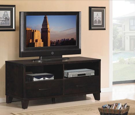 Soho Media Console in Espresso on Ash - Classic Flame - TC48-017-E450