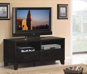 Soho Media Console in Espresso on Ash - Classic Flame - TC48-017-E450