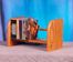 Solid Oak 1 Row Dowel 26 CD Rack - 104