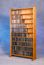 Solid Oak 10 Shelf CD Storage Cabinet - 1002-3