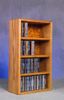 Solid Oak 104 CD Desktop or Shelf CD Cabinet - 403-1