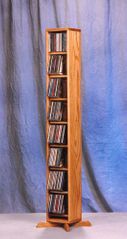 Solid Oak 112 Capacity CD Storage Cabinet - 806